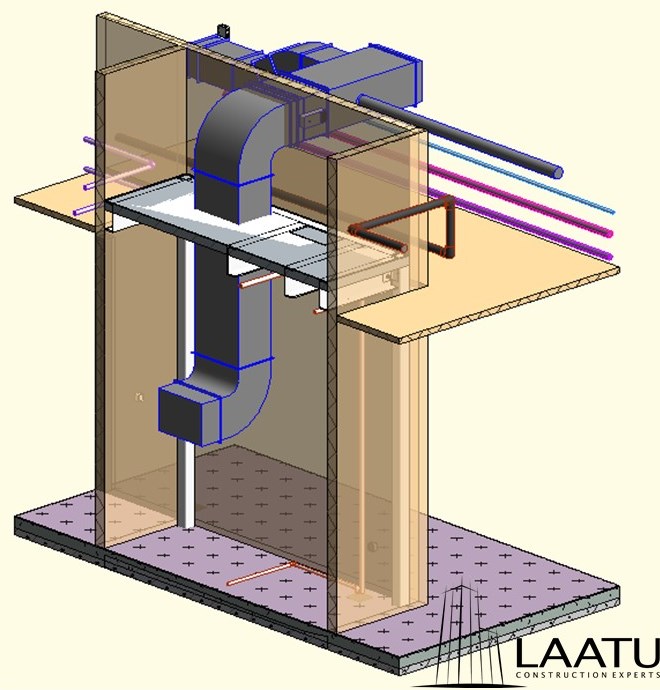 3D-модель вытяжной системы вентиляции